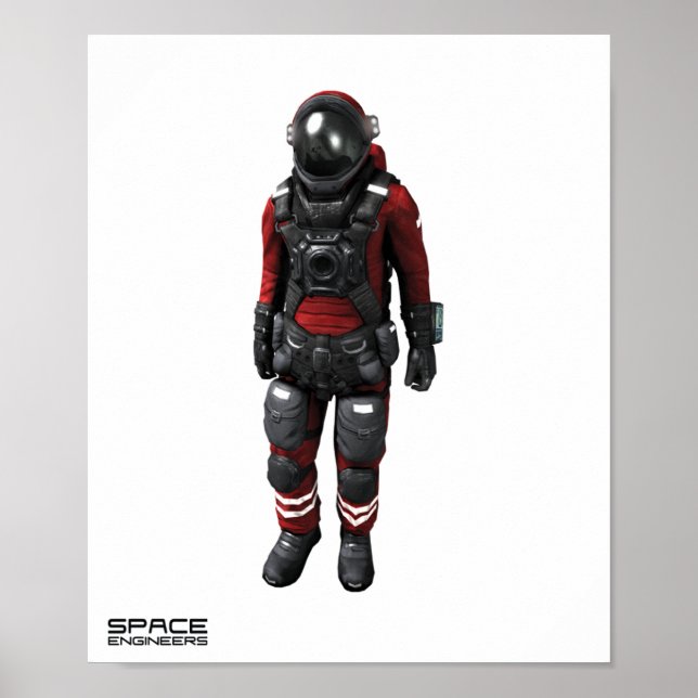 Poster de valeur des ingénieurs spatiaux (Matte) - (Devant)