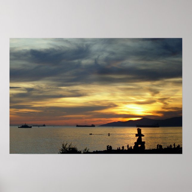 Poster de Vancouver English Bay Vancouver Imprimer (Devant)