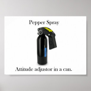 Poster de vaporisateur de poivre