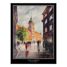 Poster de Varsovie peint EVE