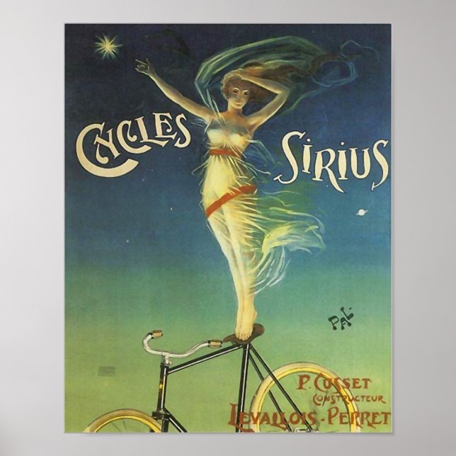 Poster de vélo Cycles vintages Sirius (Devant)