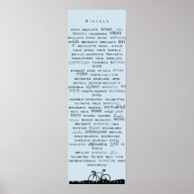 Poster de vélos