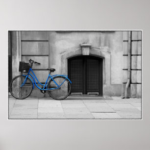 Poster de vélos bleu