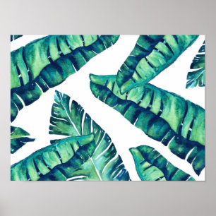 Poster de verre tropical 16x12
