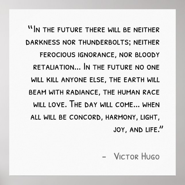 Poster de Victor Hugo (Devant)