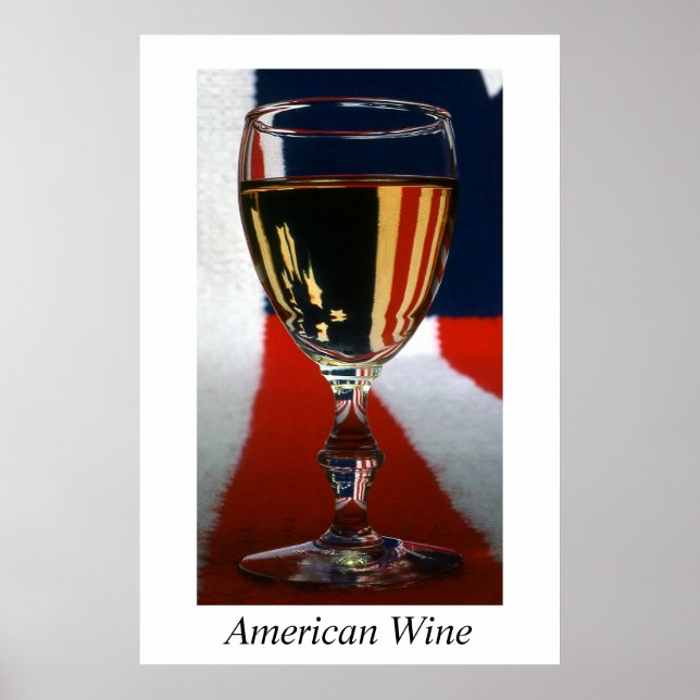 Poster de vin américain (Devant)