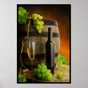 Poster De vin toujours la vie