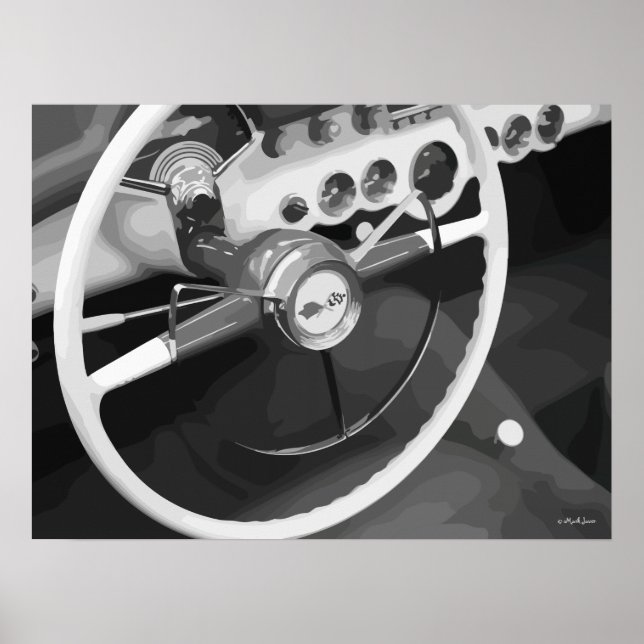 Poster de voiture classique pour hommes (Devant)