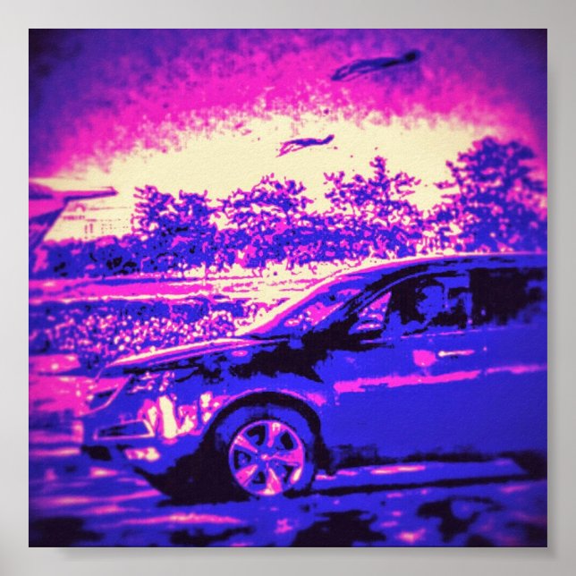 Poster de voiture cool (Devant)