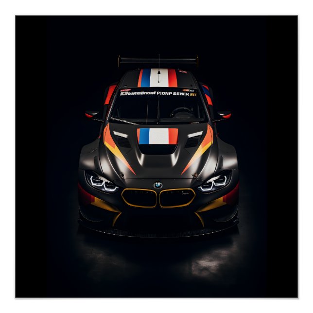 Poster de voiture de course de Matte - Parfait pou (Devant)