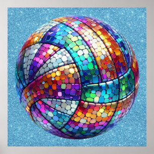 Poster de volley-ball Disco