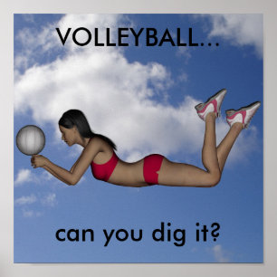 Poster de volley-ball féminin