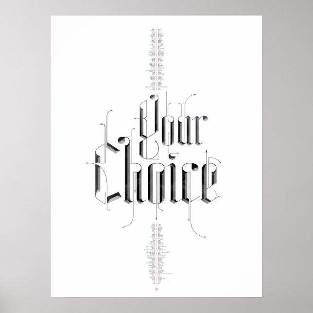 Poster de votre choix (blanc) (Devant)