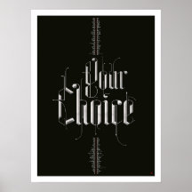 Poster de votre choix (noir)