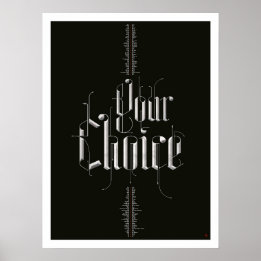 Poster de votre choix (noir)