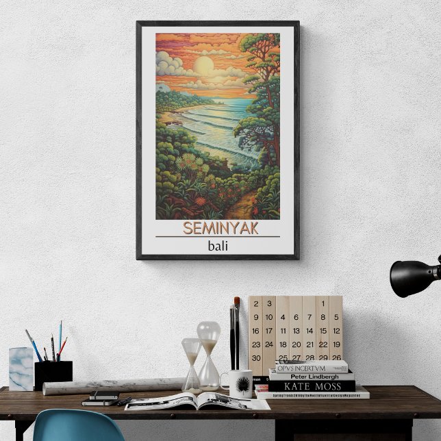 Poster de voyage Bali, Poster de voyage Seminyak (Créateur téléchargé)