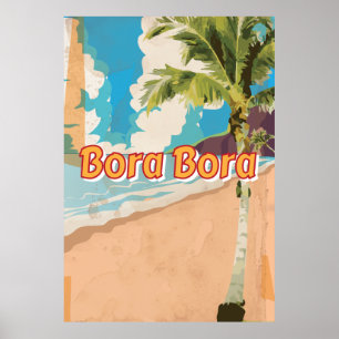 Poster de voyage Bora Bora Vintage