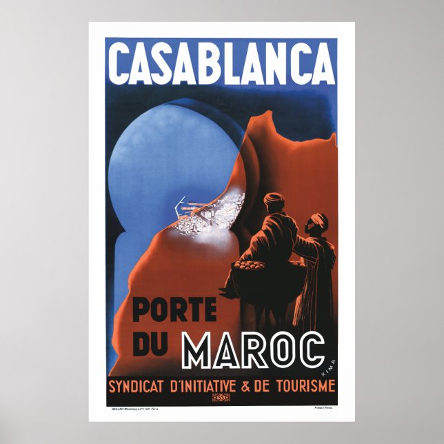 Poster de voyage Casablanca (Devant)