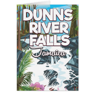 Poster de voyage de Dunn's River Falls Jamaïque