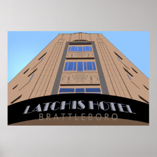 Poster de voyage de Latchis Hotel Retro