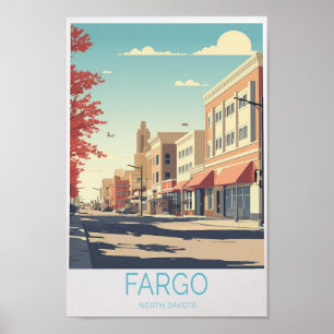 Poster de voyage Fargo City North Dakota