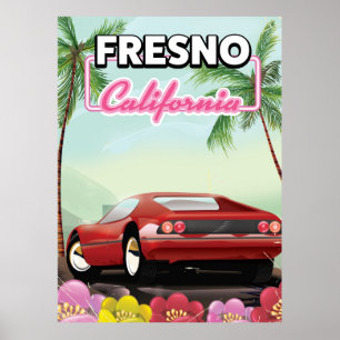poster de voyage Fresno California