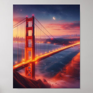 Poster de voyage Golden Gate Bridge