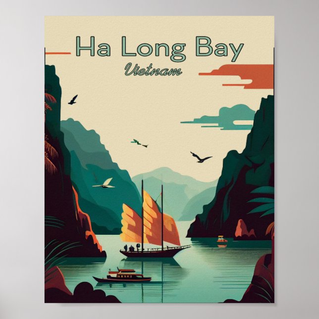 Poster de voyage Ha Long Bay Vietnam (Devant)