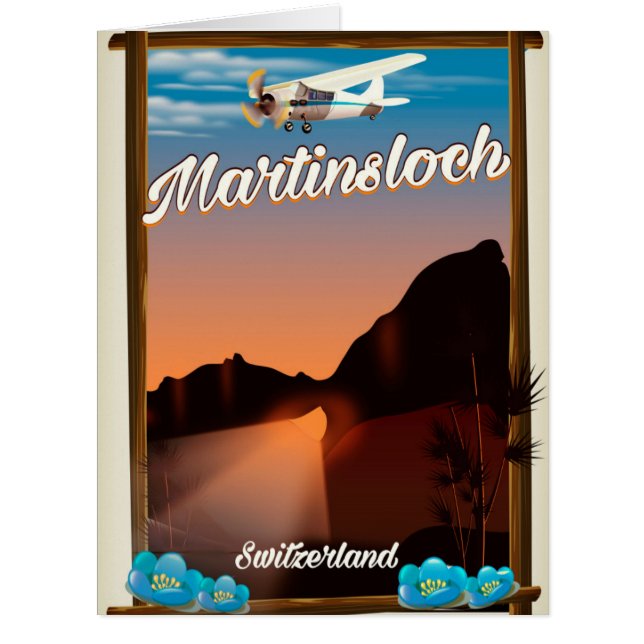 poster de voyage Martinsloch Suisse (Devant)