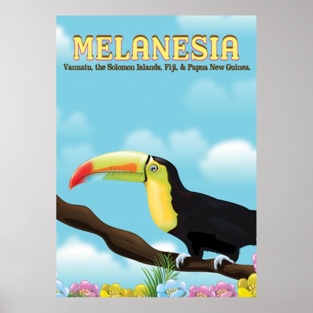 poster de voyage Melanesia Toucan (Devant)