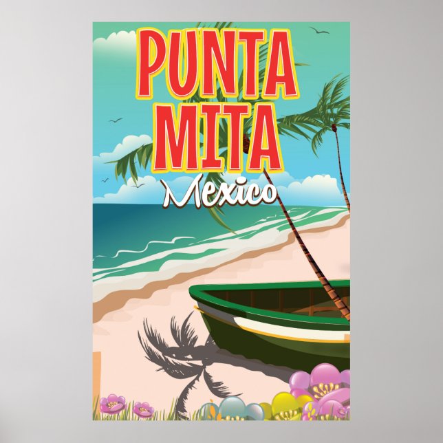 Poster de voyage mexicain Punta Mita (Devant)
