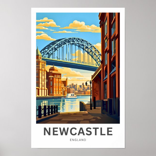 Poster de voyage Newcastle England (Devant)