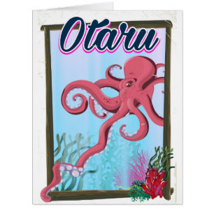 Poster de voyage Otaru Japan Squid