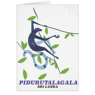 Poster de voyage Pidurutalagala Sri Lanka.