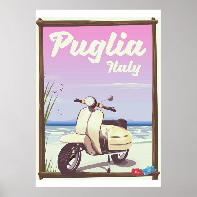 Poster de Voyage Puglia Italie. (Devant)