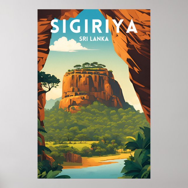 Poster de voyage traditionnel Sigiriya (Devant)