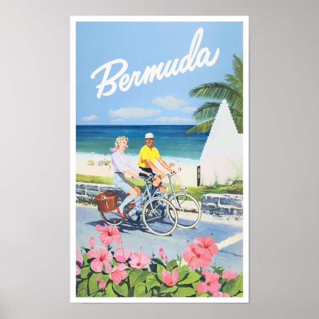 Poster de voyage vintage Bermudes (Devant)