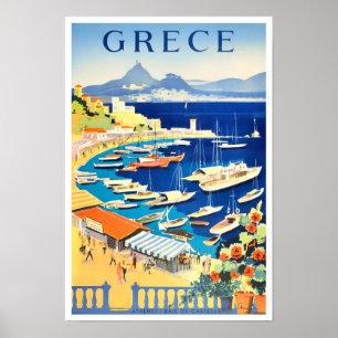 Poster de voyage vintage Grèce