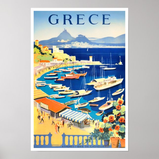 Poster de voyage vintage Grèce (Devant)