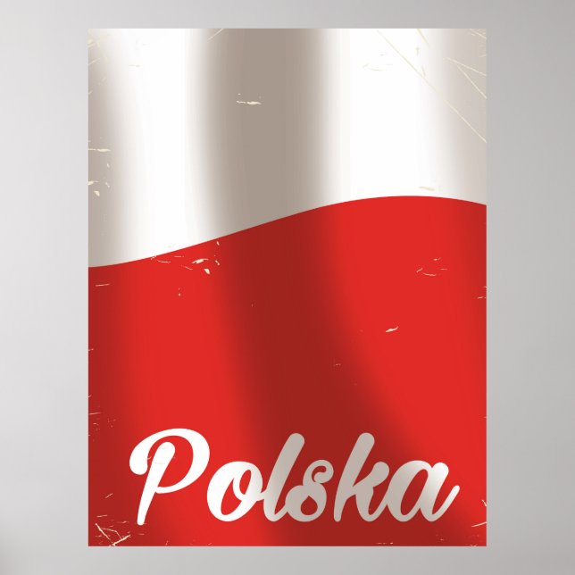 Poster de voyage vintage Polska, Pologne (Devant)