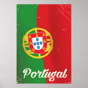 Poster de voyage vintage Portugal.