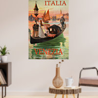 poster de voyage vintage Venise Italie