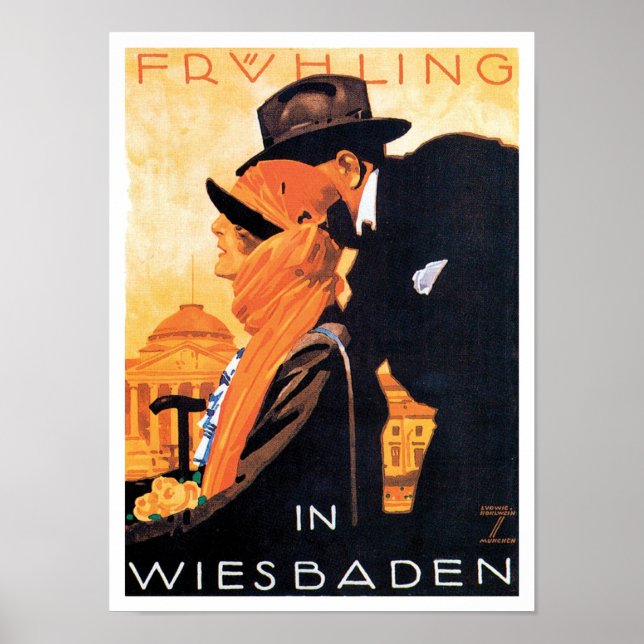 Poster de voyage Wiesbaden (Devant)