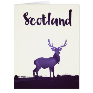 Poster de voyage Wild of Highland Scotland Stag In