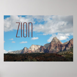 Poster de voyage Zion Shadows