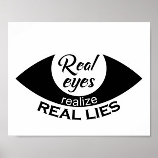 Poster De vrais yeux réalisent de vrais mensonges