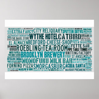 Poster de Williamsburg Brooklyn Hipster Hotspots
