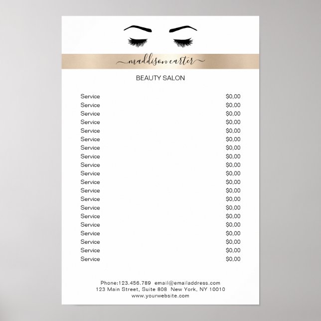 Poster de Wimpern Augenbrauen (Devant)