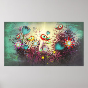 Poster de Wonderland Oiseaux aux yeux énormes