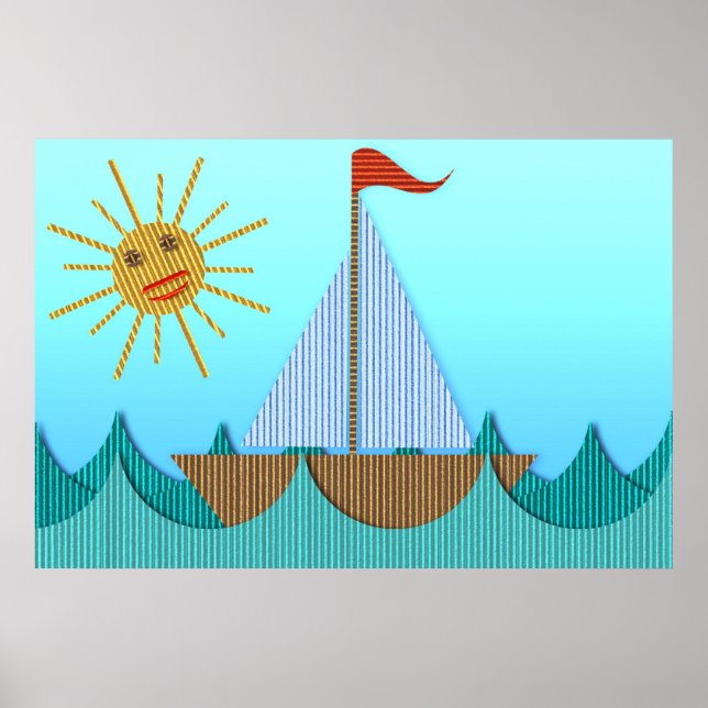 Poster de yacht en carton (Devant)